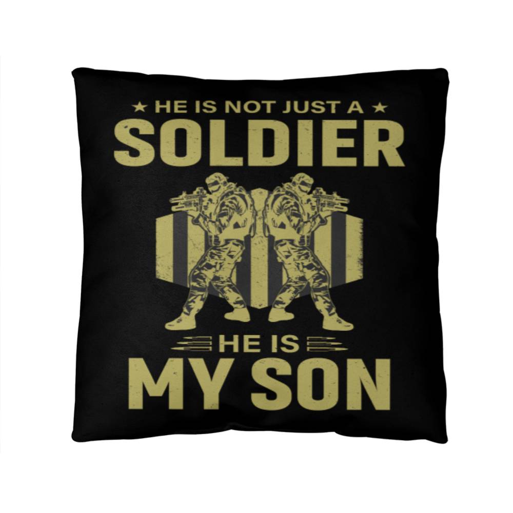 Jewelry 14" x 14" He Is Not Just A Soldier, He Is My Son - Classic Patriotic Pillow GiftsByJeff Gifts By Jeff Pittsburgh PA