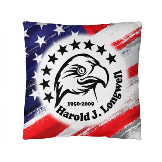 Jewelry 14" x 14" Patriotic Eagle & Stars Personalized Memorial Pillow GiftsByJeff Gifts By Jeff Pittsburgh PA