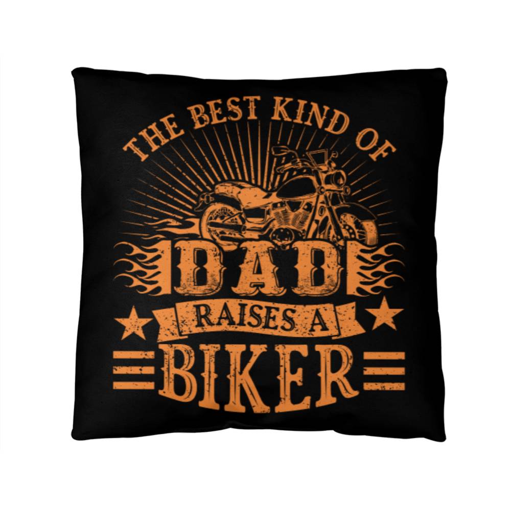 Jewelry 14" x 14" The Best Kind Of Dad Raises A Biker - Custom Throw Pillow GiftsByJeff Gifts By Jeff Pittsburgh PA