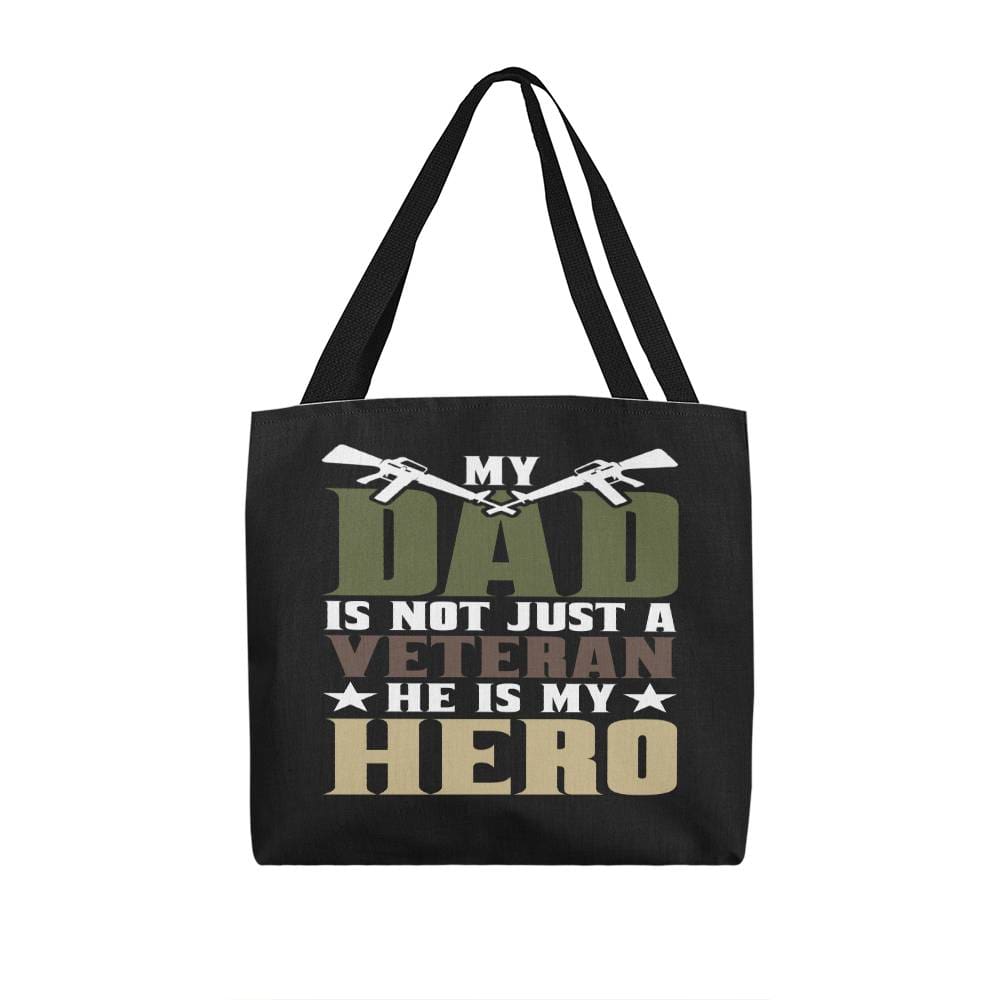 Jewelry 16" x 16" / Black My Dad Is My Hero - Classic Tote Bag GiftsByJeff Gifts By Jeff Pittsburgh PA