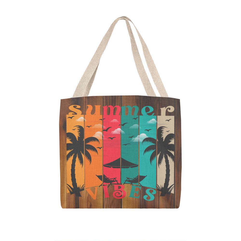 Jewelry 16" x 16" / Natural Summer Vibes Wood Classic Tote Bag GiftsByJeff Gifts By Jeff Pittsburgh PA