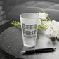 Mug 16oz / Frosted BEER FIRST, Then We Can Talk - Frosted Pint Glass, 16oz GiftsByJeff Gifts By Jeff Pittsburgh PA