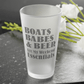 Mug 16oz / Frosted Boats, Babes & Beer Are My Weekend Essentials - Frosted Pint Glass, 16oz GiftsByJeff Gifts By Jeff Pittsburgh PA