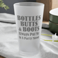 Mug 16oz / Frosted Bottles, Butts, & Boots Always Put Me In A PARTY Mode - Frosted Pint Glass, 16oz GiftsByJeff Gifts By Jeff Pittsburgh PA