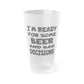 Mug 16oz / Frosted I'm Ready For Some BEER and BAD DECISIONS - Frosted Pint Glass, 16oz GiftsByJeff Gifts By Jeff Pittsburgh PA