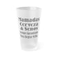 Mug 16oz / Frosted Mamadas Cerveza & Senos - Siempre Garantizado Para Alegrar Mi Día - Frosted Pint Glass, 16oz GiftsByJeff Gifts By Jeff Pittsburgh PA