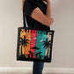 Jewelry 18" x 18" / Black Summer Vibes Black Classic Tote Bag GiftsByJeff Gifts By Jeff Pittsburgh PA