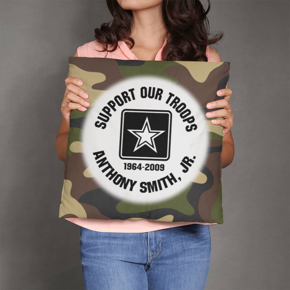 Jewelry 18" x 18" Camouflage ARMY Personalized Memorial Pillow GiftsByJeff Gifts By Jeff Pittsburgh PA