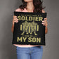 Jewelry 18" x 18" He Is Not Just A Soldier, He Is My Son - Classic Patriotic Pillow GiftsByJeff Gifts By Jeff Pittsburgh PA