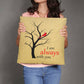 Jewelry 18" x 18" I Am Always With You, Cardinal In A Tree, - Memorial Pillow GiftsByJeff Gifts By Jeff Pittsburgh PA