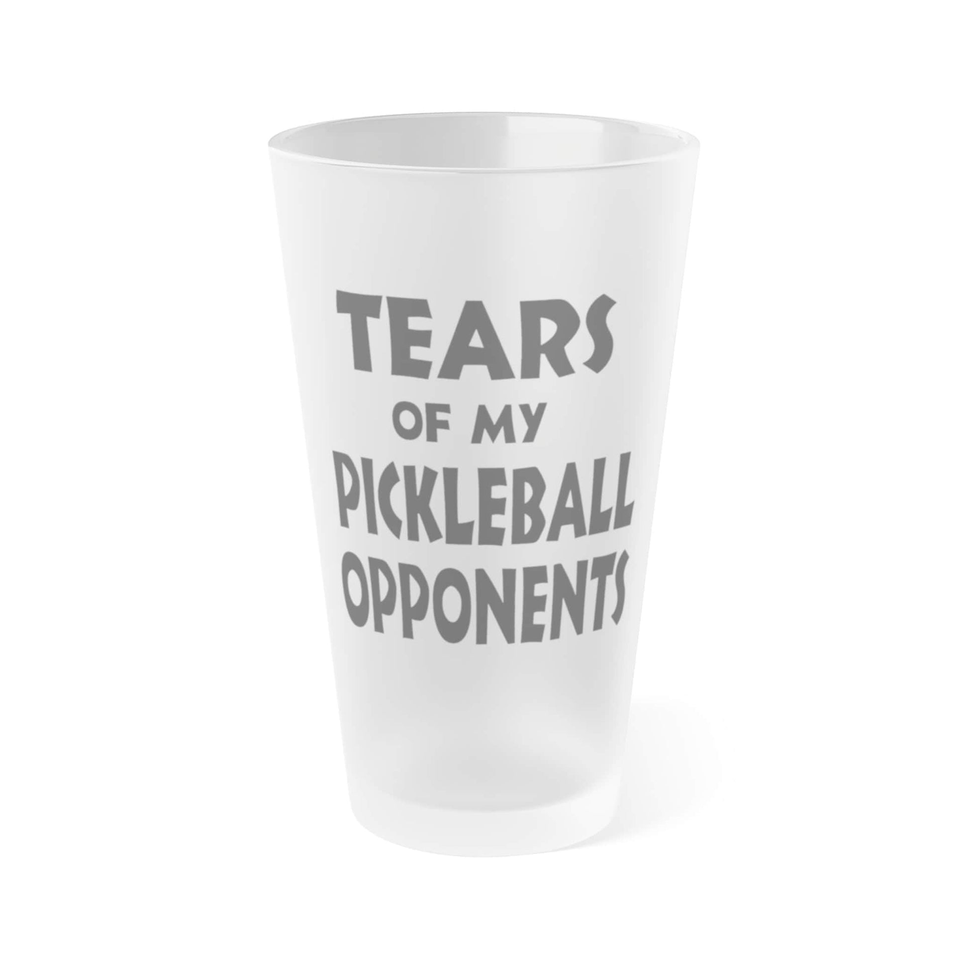 Mug 16oz / Frosted Tears of my Pickleball Opponents - Frosted Pint Glass, 16oz Tears of my Pickleball Opponents - Frosted Pint Glass, 16oz GiftsByJeff Gifts By Jeff Pittsburgh PA