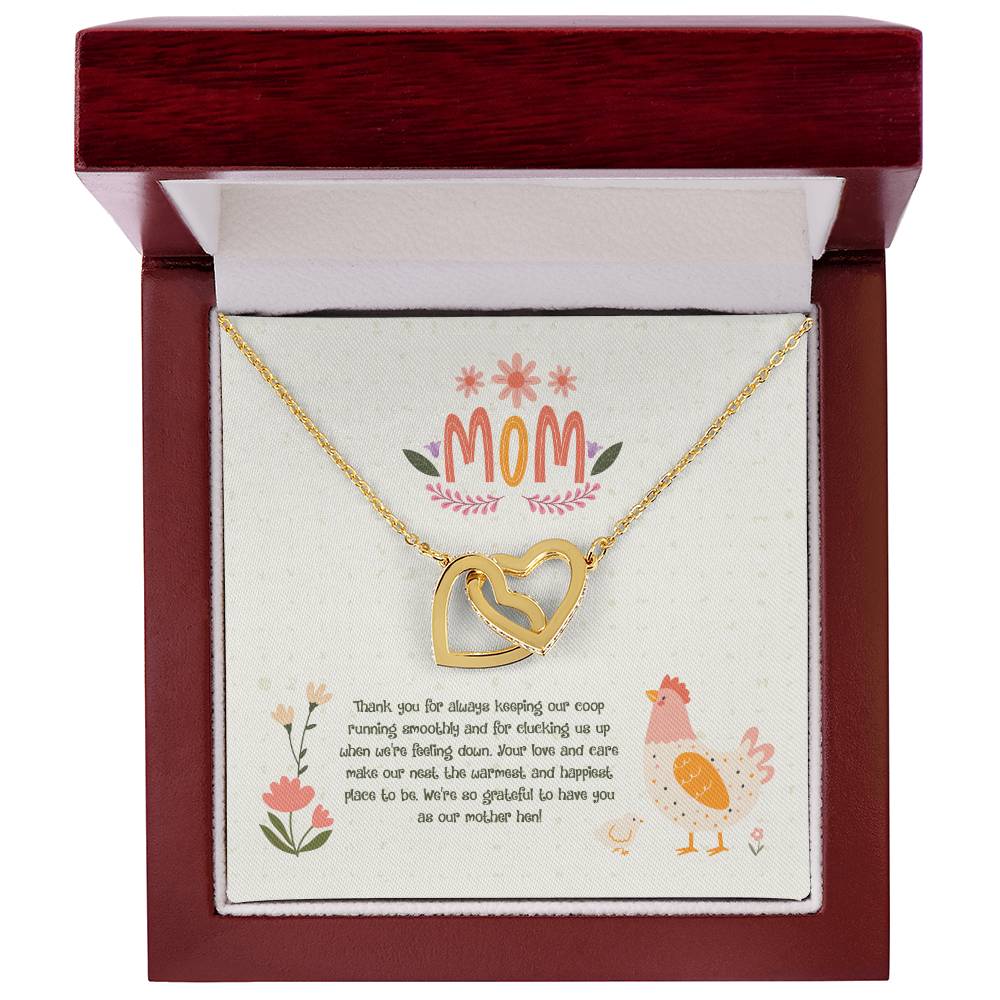 Jewelry 18K Yellow Gold Finish / Luxury Box Thank you for always keeping our coop running smoothly! Happy Mother's Day Interlocking Hearts Necklace GiftsByJeff Gifts By Jeff Pittsburgh PA