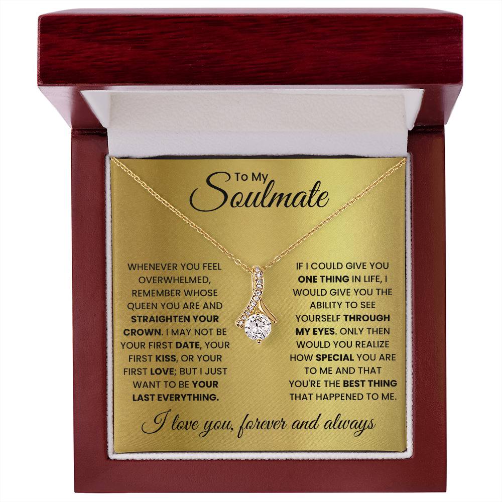 Jewelry 18K Yellow Gold Finish / Luxury Box To My Soulmate, You're The Best Thing That Happened To Me - Alluring Beauty necklace GiftsByJeff Gifts By Jeff Pittsburgh PA