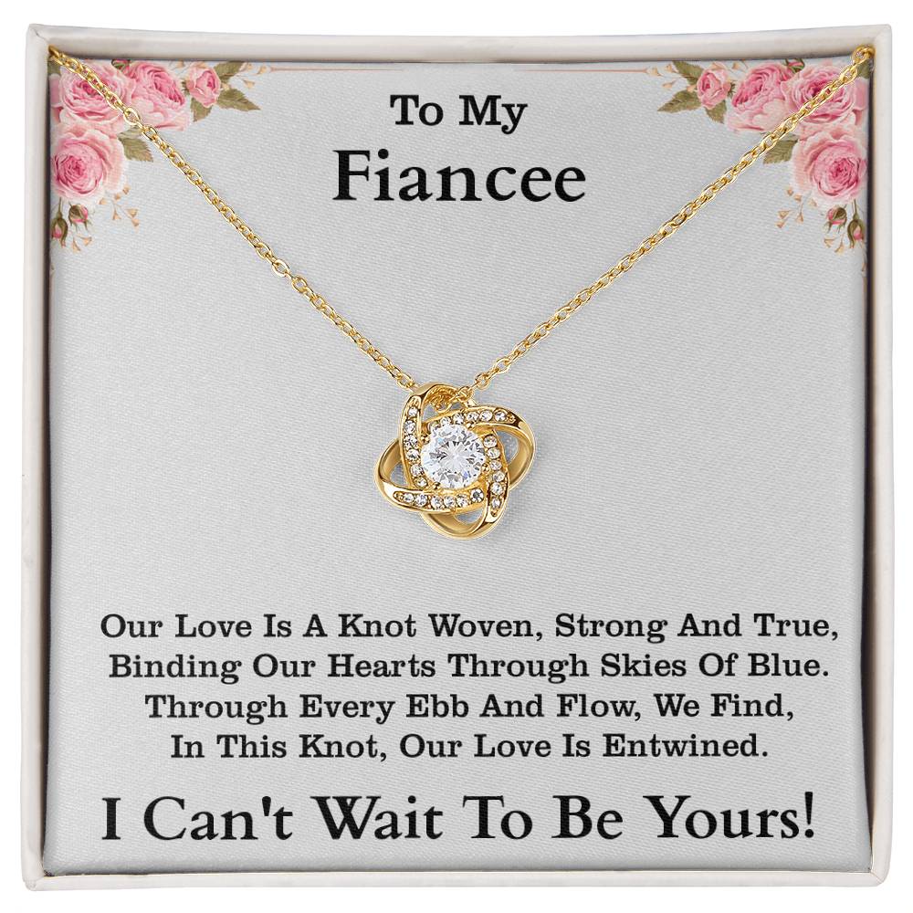 Jewelry 18K Yellow Gold Finish / Standard Box Our Love Is A Knot - Love Knot Necklace (Personalized) GiftsByJeff Gifts By Jeff Pittsburgh PA