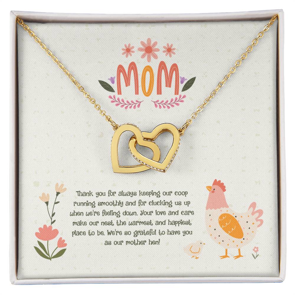 Jewelry 18K Yellow Gold Finish / Standard Box Thank you for always keeping our coop running smoothly! Happy Mother's Day Interlocking Hearts Necklace GiftsByJeff Gifts By Jeff Pittsburgh PA