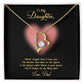 Jewelry 18k Yellow Gold Finish / Standard Box To My Daughter, You'll Always Be My Baby Girl - Dazzling Forever Love Necklace GiftsByJeff Gifts By Jeff Pittsburgh PA