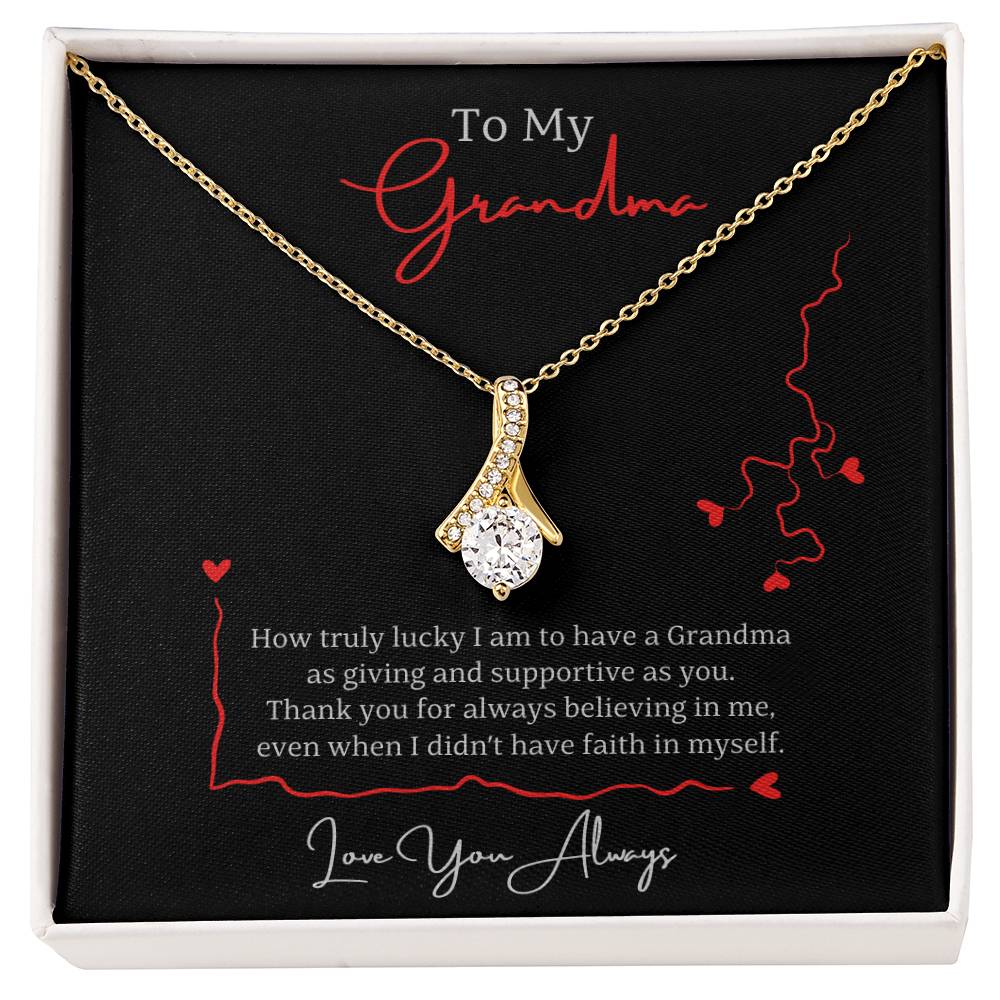 Jewelry 18K Yellow Gold Finish / Standard Box To My Grandma, How truly lucky I am to have a Grandma as giving and supportive as you. - Love You Always GiftsByJeff Gifts By Jeff Pittsburgh PA