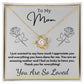 Jewelry 18K Yellow Gold Finish / Standard Box To My Mom - You are an amazing mother and I feel so lucky to have you. - Love Knot Necklace with Personalized Signature Line GiftsByJeff Gifts By Jeff Pittsburgh PA