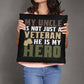 Jewelry 20" x 20" My Uncle Is Not Just A Veteran, He Is Also My Hero - Classic Camo Patriotic Pillow GiftsByJeff Gifts By Jeff Pittsburgh PA