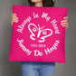 Jewelry 26" x 26" Always In My Heart Heaven/Pink Reversible Pillow GiftsByJeff Gifts By Jeff Pittsburgh PA