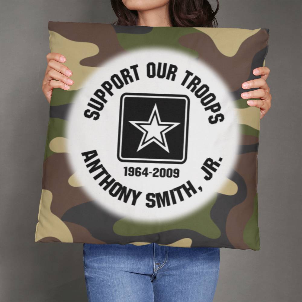 Jewelry 26" x 26" Camouflage ARMY Personalized Memorial Pillow GiftsByJeff Gifts By Jeff Pittsburgh PA