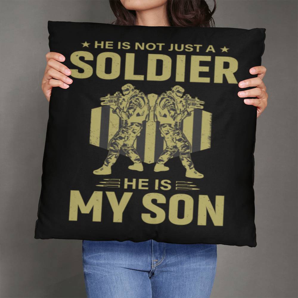 Jewelry 26" x 26" He Is Not Just A Soldier, He Is My Son - Classic Patriotic Pillow GiftsByJeff Gifts By Jeff Pittsburgh PA