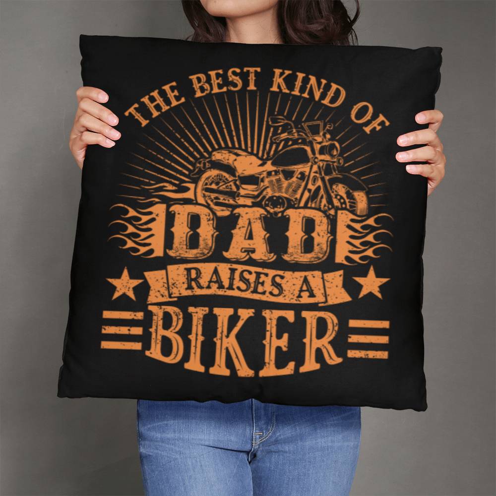 Jewelry 26" x 26" The Best Kind Of Dad Raises A Biker - Custom Throw Pillow GiftsByJeff Gifts By Jeff Pittsburgh PA