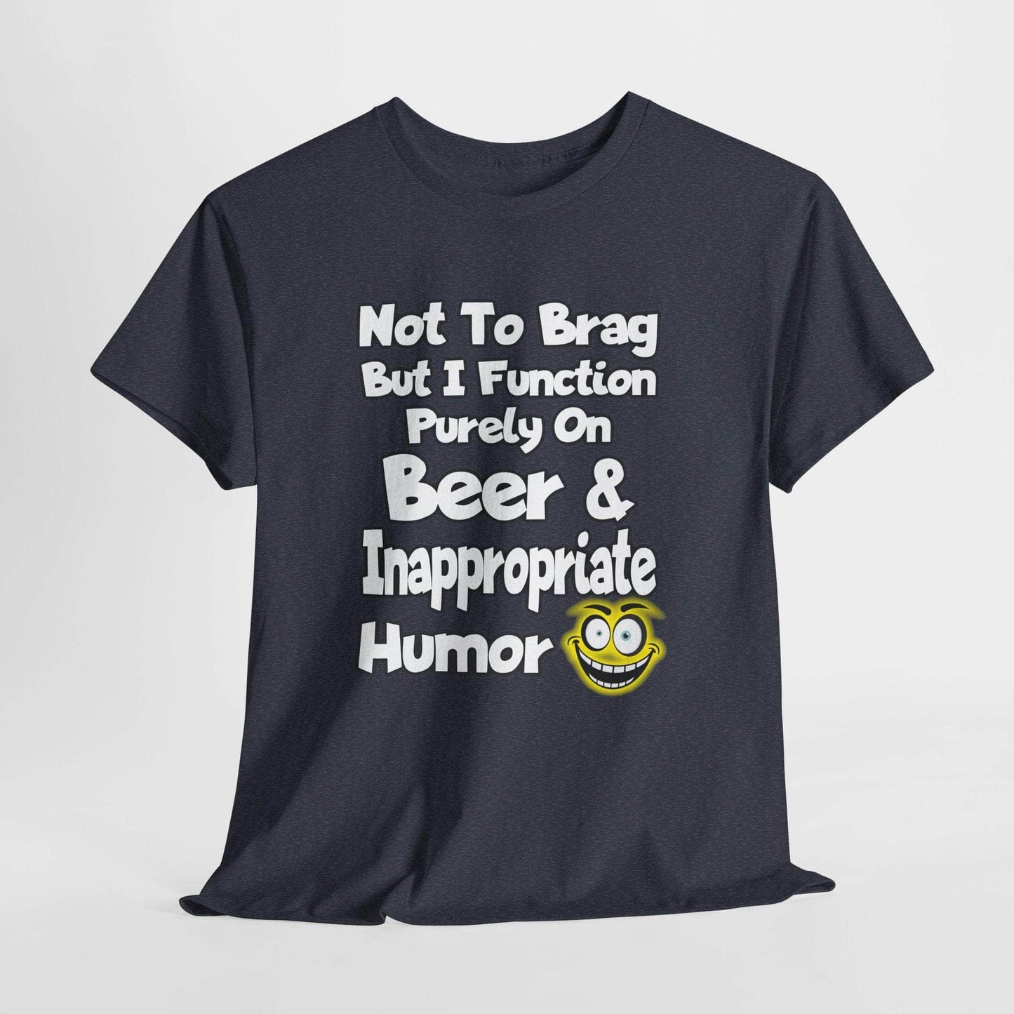 T-Shirt Heather Navy / S Beer & Inappropriate Humor Tee Beer & Inappropriate Humor Tee GiftsByJeff Gifts By Jeff Pittsburgh PA