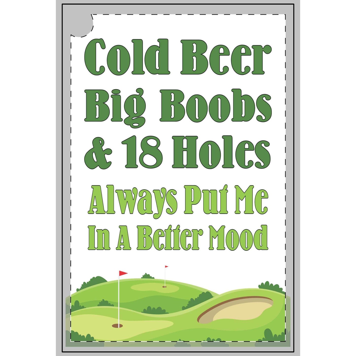 Home Decor 16'' × 24'' Golf Towel with Cold Beer, Big Boobs, & 18 Holes Design Golf Towel with Cold Beer, Big Boobs, & 18 Holes Design GiftsByJeff Gifts By Jeff Pittsburgh PA