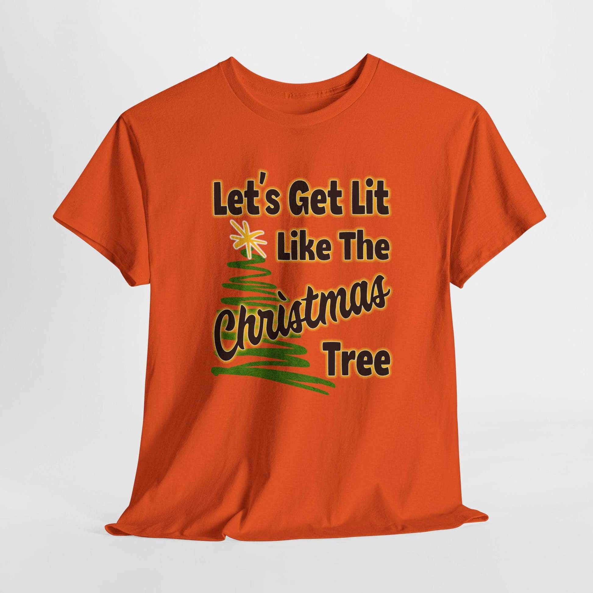 T-Shirt Orange / S Let's Get Lit - Holiday T-shirt Let's Get Lit - Holiday T-shirt GiftsByJeff Gifts By Jeff Pittsburgh PA