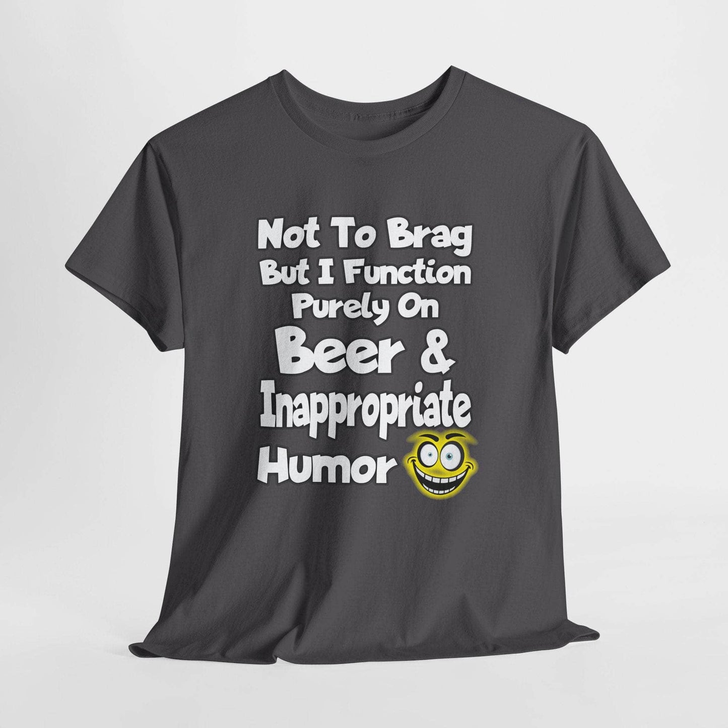 T-Shirt Charcoal / S Beer & Inappropriate Humor Tee Beer & Inappropriate Humor Tee GiftsByJeff Gifts By Jeff Pittsburgh PA