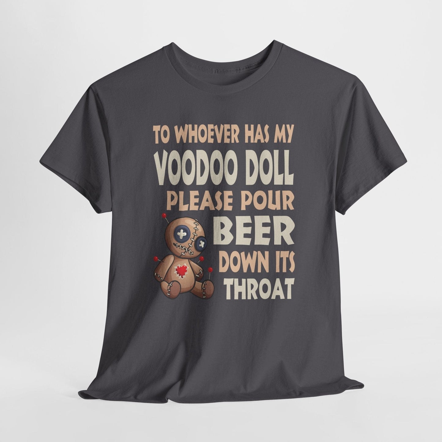 T-Shirt Charcoal / S Funny Voodoo Doll Beer Pouring Unisex Tee - Gildan 5000 Funny Voodoo Doll Beer Pouring Unisex Tee - Gildan 5000 GiftsByJeff Gifts By Jeff Pittsburgh PA