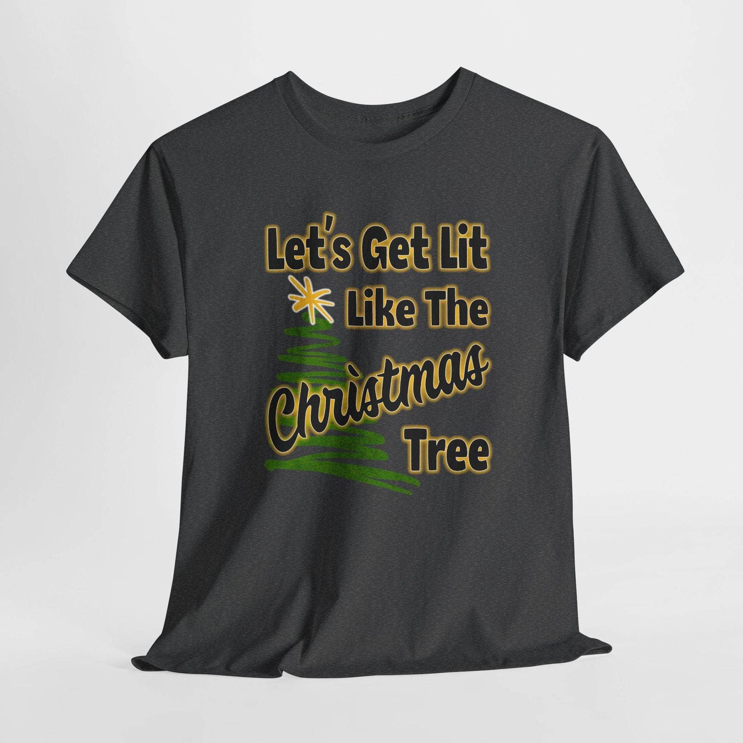 T-Shirt Dark Heather / S Let's Get Lit - Holiday T-shirt Let's Get Lit - Holiday T-shirt GiftsByJeff Gifts By Jeff Pittsburgh PA