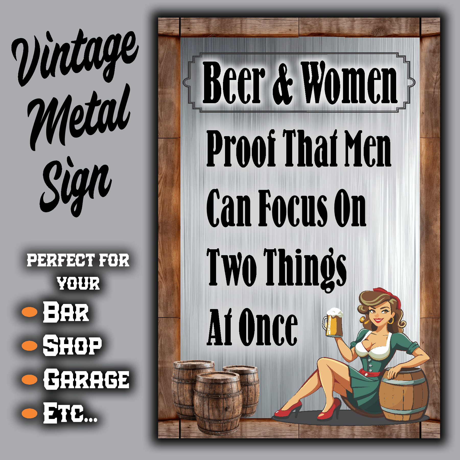 accessories Beer & Women, Proof That Men Can Focus On Two Things At Once Beer & Women, Proof That Men Can Focus On Two Things At Once GiftsByJeff Gifts By Jeff Pittsburgh PA