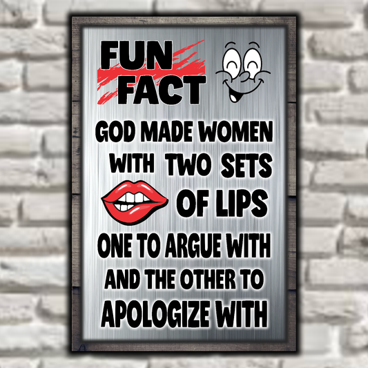 God Made Women With Two Sets Of Lips