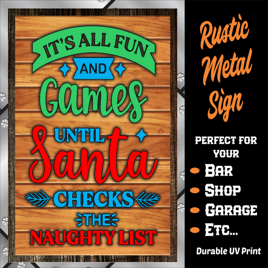 Fun And Games, Santa's Naughty List