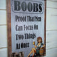 Boobs, Proof That Men Can Focus