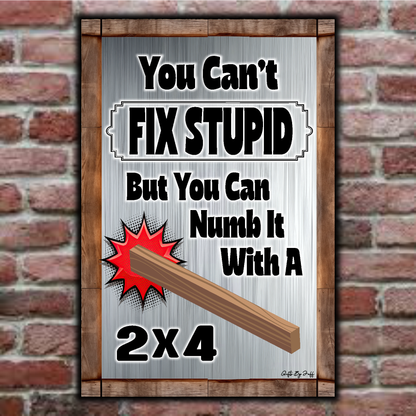 You Can't Fix Stupid With A 2x4