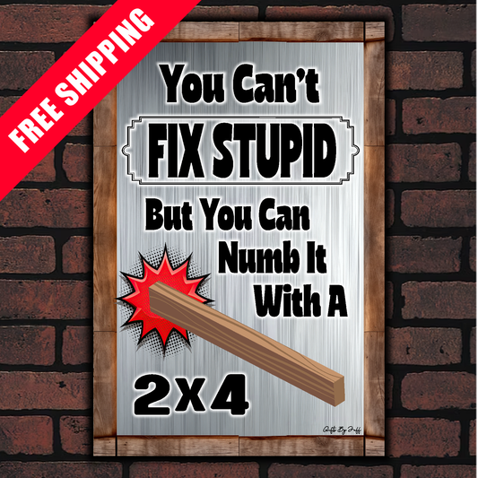 You Can't Fix Stupid With A 2x4