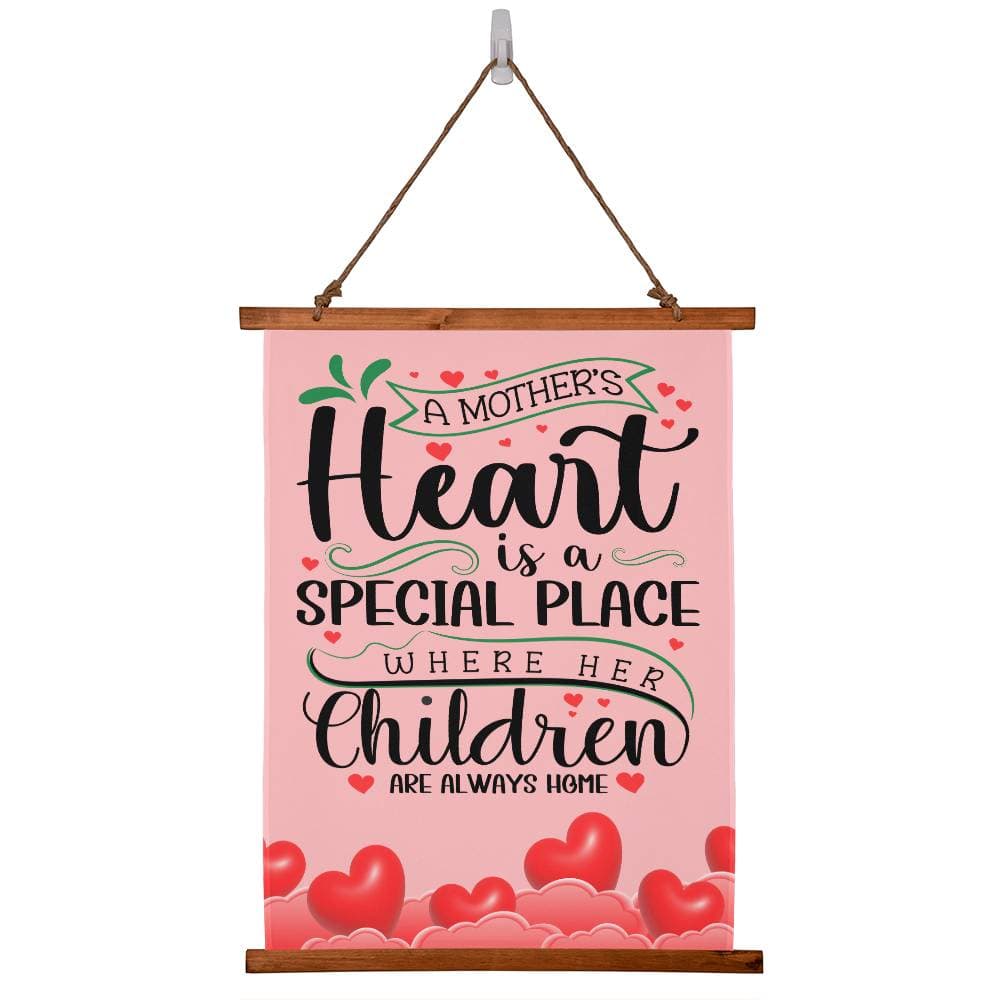 Jewelry A Mother's Heart Is A Special Place Where Her Children Always Are ~ Wood Framed Wall Tapestry GiftsByJeff Gifts By Jeff Pittsburgh PA