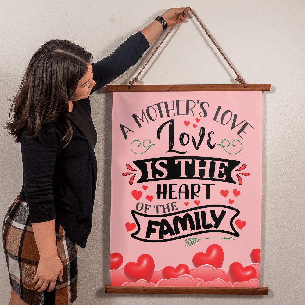 Jewelry A Mother's Love Is The Heart Of The Family ~ Wood Framed Wall Tapestry GiftsByJeff Gifts By Jeff Pittsburgh PA