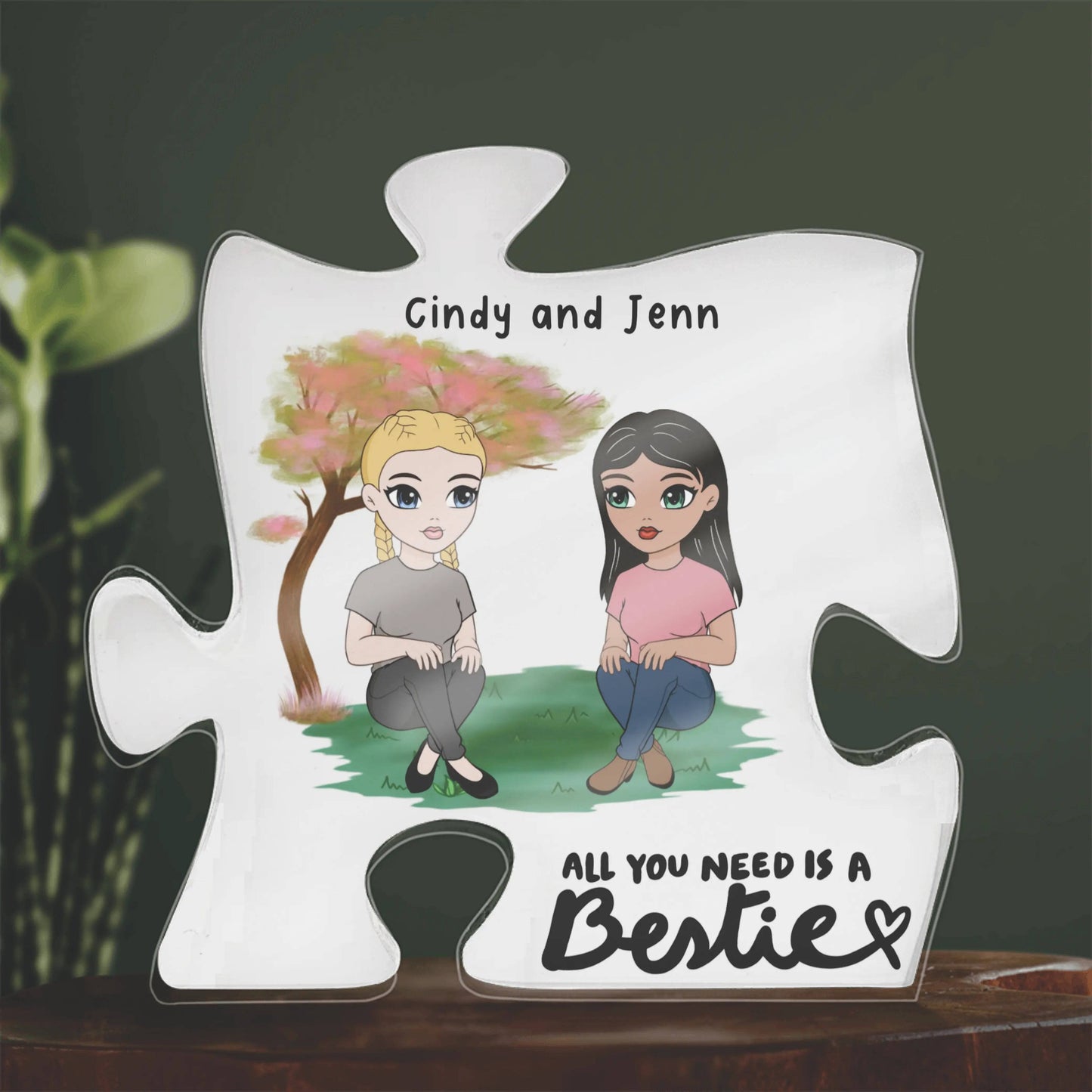 All You Need Is A Bestie ~ Acrylic Puzzle Plaque GiftsByJeff Gifts By Jeff Pittsburgh PA