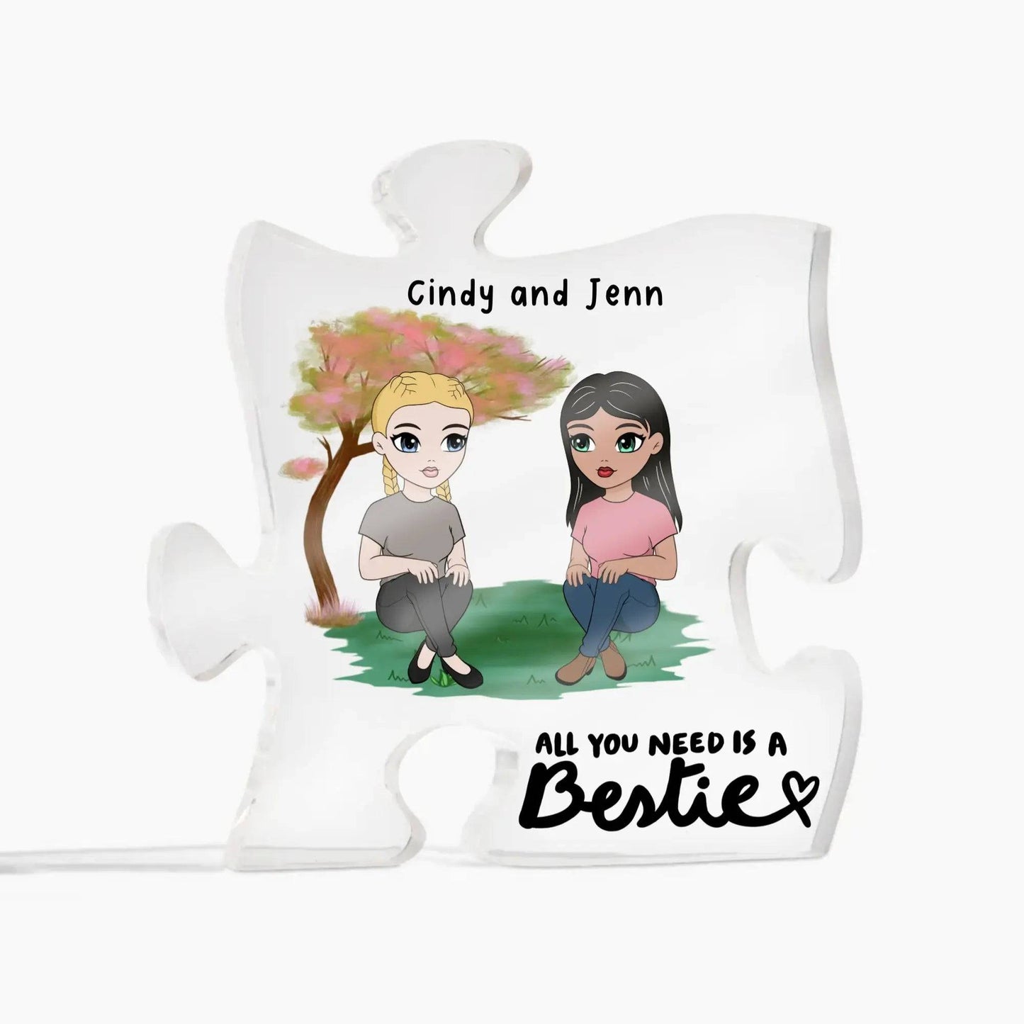 All You Need Is A Bestie ~ Acrylic Puzzle Plaque GiftsByJeff Gifts By Jeff Pittsburgh PA