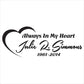 Car Decals Always In My Heart™ - Celebration Of Life Decal GiftsByJeff Gifts By Jeff Pittsburgh PA