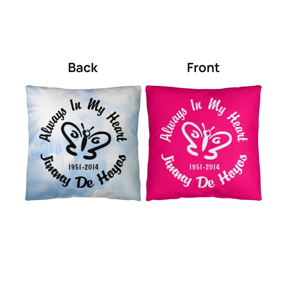 Jewelry Always In My Heart Heaven/Pink Reversible Pillow GiftsByJeff Gifts By Jeff Pittsburgh PA