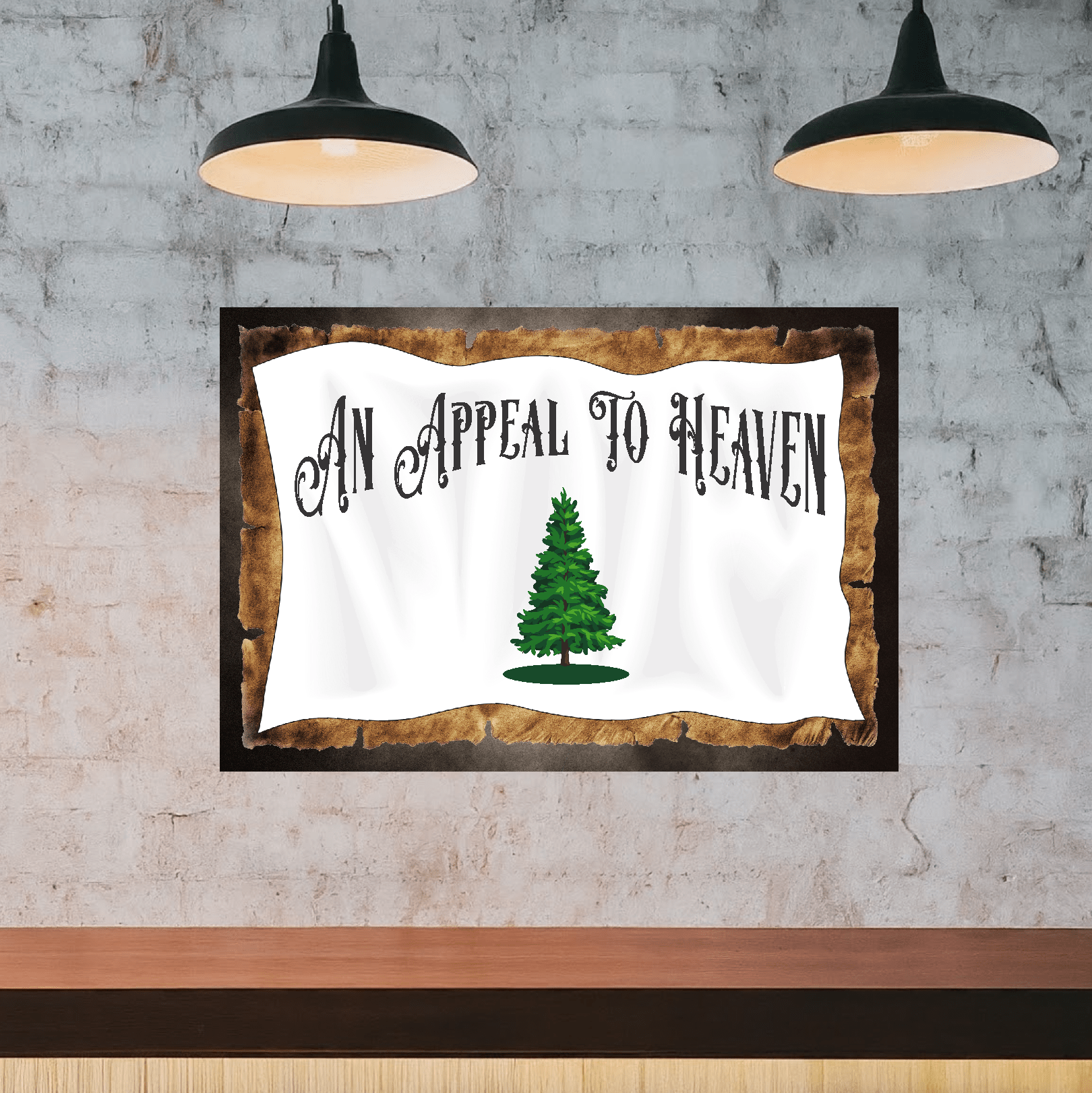 accessories An Appeal To Heaven (Horizontal) - 12" x 18" Vintage Metal Sign GiftsByJeff Gifts By Jeff Pittsburgh PA