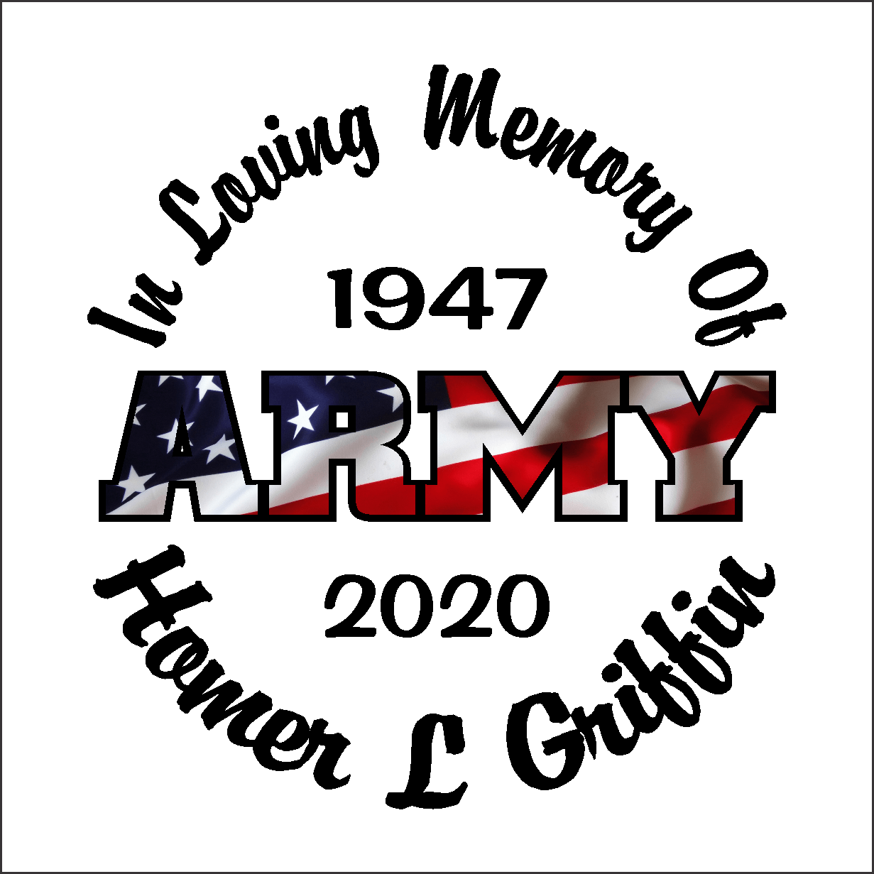 Car Decals ARMY Full Color Flag - Celebration Of Life Decal GiftsByJeff Gifts By Jeff Pittsburgh PA