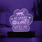 Jewelry At least MY Cat Loves Me ~ Engraved Acrylic Paw Plaque GiftsByJeff Gifts By Jeff Pittsburgh PA