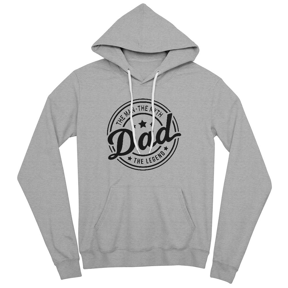 Jewelry Athletic Heather / L DAD - The Man, The Myth, The Legend - Athletic Heather Men's Pullover Hoodie GiftsByJeff Gifts By Jeff Pittsburgh PA