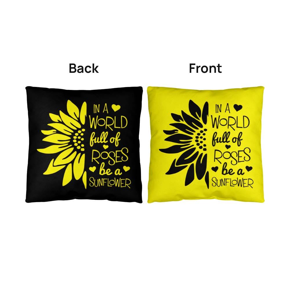 Jewelry Be A Sunflower Inspiration - Reversible Pillow GiftsByJeff Gifts By Jeff Pittsburgh PA